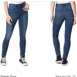 NWOT Vanilla Star Women’s High Rise Blue Denim Jeggings Junior Size 9